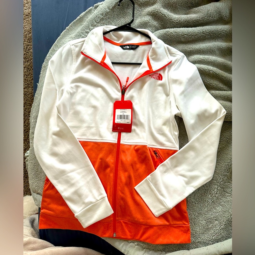 North face zip up sweatshirt